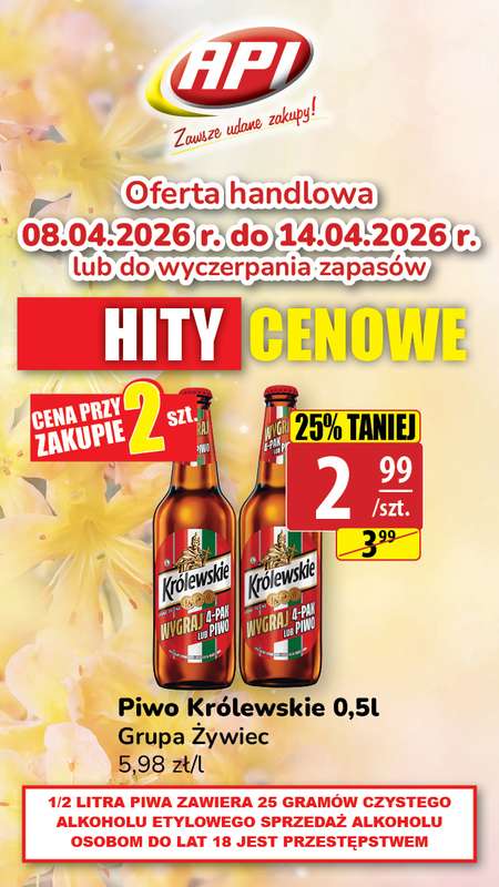 API Market - gazetka promocyjna Plakaty promocyjne od środy 08.04 do wtorku 14.04 - strona 3