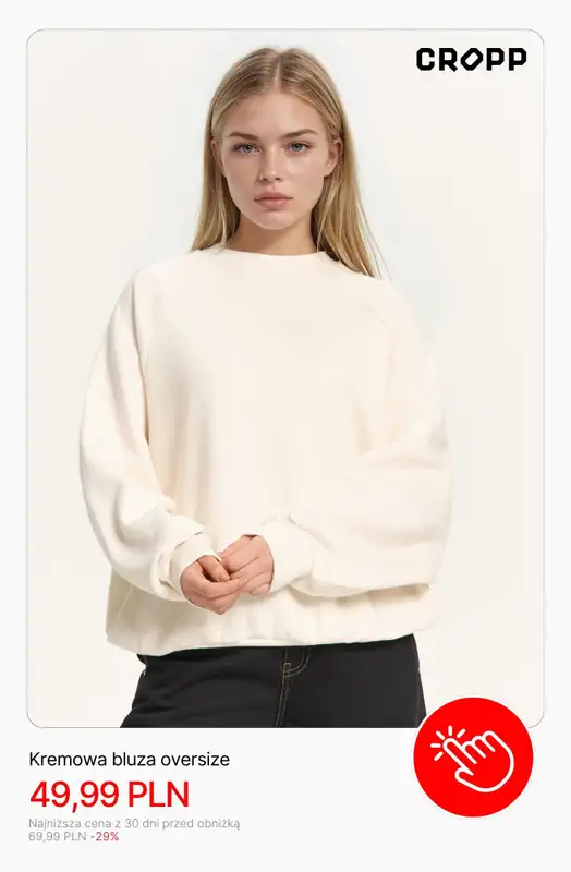 Cropp - gazetka promocyjna Bluzy damskie od środy 08.04  - strona 10