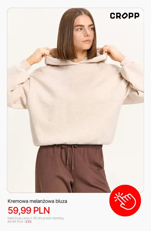 Cropp - gazetka promocyjna Bluzy damskie od środy 08.04  - strona 7