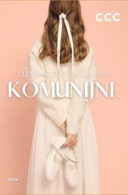 CCC - gazetka promocyjna Obuwie KOMUNIJNE dla dziewczynki od środy 08.04 