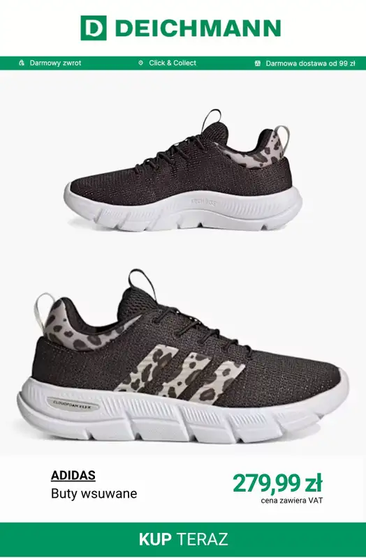 Deichmann - gazetka promocyjna Sneakersy damskie Adidas od środy 08.04  - strona 5