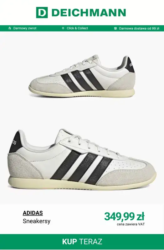Deichmann - gazetka promocyjna Sneakersy damskie Adidas od środy 08.04  - strona 2