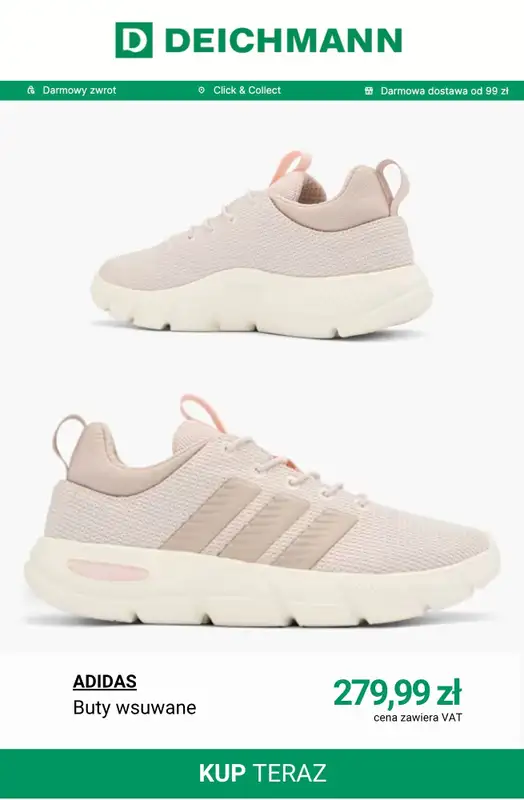 Deichmann - gazetka promocyjna Sneakersy damskie Adidas od środy 08.04  - strona 12