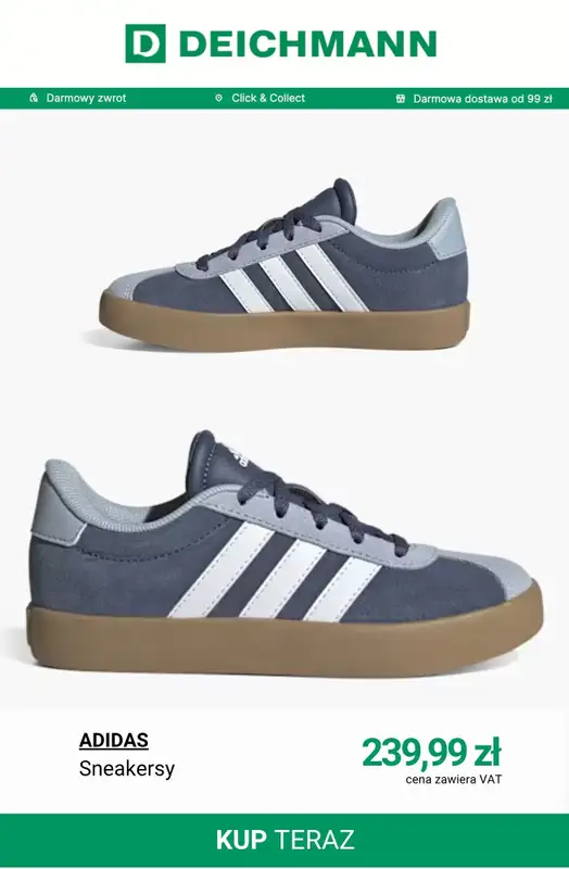 Deichmann - gazetka promocyjna Sneakersy damskie Adidas od środy 08.04  - strona 10