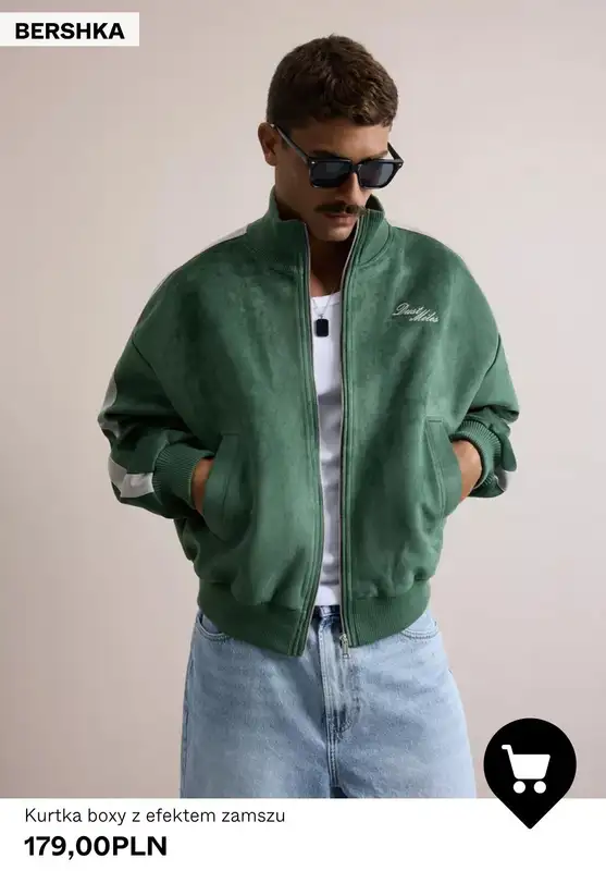 Bershka - gazetka promocyjna Letnie kurtki męskie od środy 08.04  - strona 6