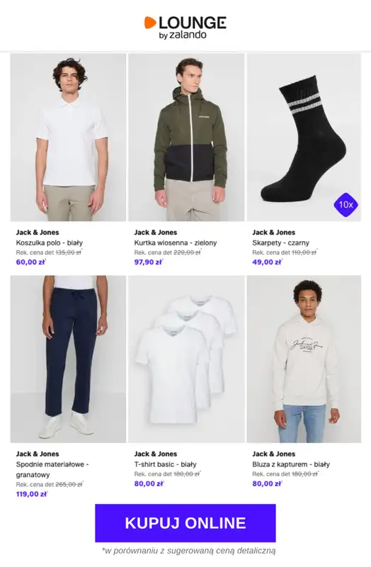 Lounge by Zalando - gazetka promocyjna Do -76% Jack & Jones od środy 08.04 do piątku 10.04 - strona 7