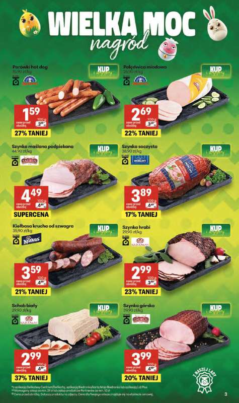 Delikatesy Centrum - gazetka promocyjna Gazetka  do środy 15.04 - strona 3