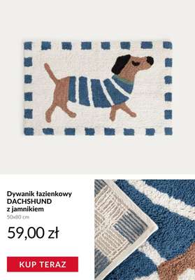Dywanik łazienkowy DACHSHUND z jamnikiem
