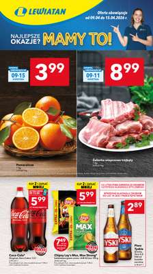 LEWIATAN - gazetka promocyjna Gazetka Górny Śląsk, Łódź od czwartku 09.04 do środy 15.04