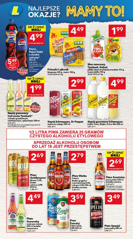 LEWIATAN - gazetka promocyjna Gazetka Najlepsze okazje? Mamy to! Kujawy od czwartku 09.04 do środy 15.04 - strona 6