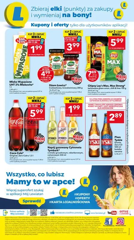 LEWIATAN - gazetka promocyjna Gazetka Najlepsze okazje? Mamy to! woj. mazowieckie od czwartku 09.04 do środy 15.04 - strona 8