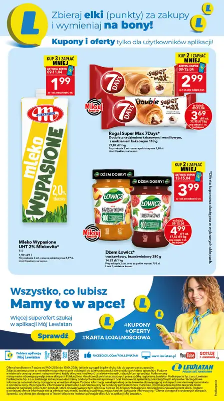 LEWIATAN - gazetka promocyjna Gazetka Najlepsze okazje? Mamy to! woj. podkarpackie od czwartku 09.04 do środy 15.04 - strona 8