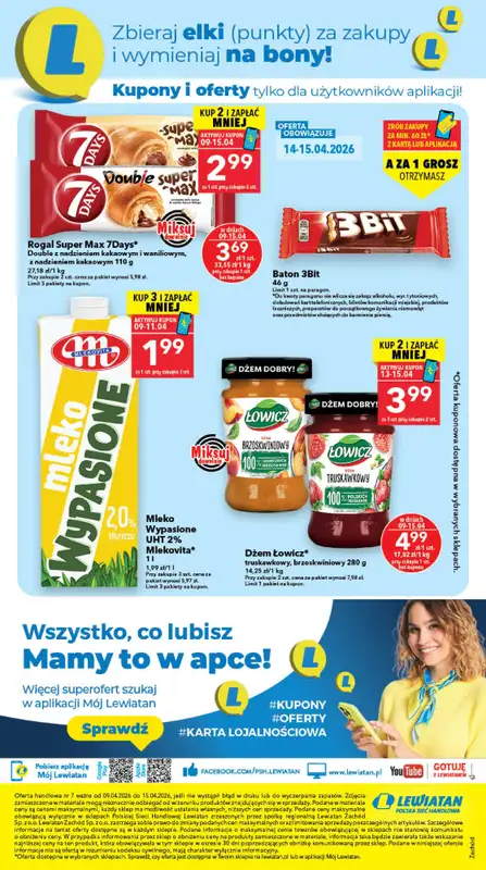 LEWIATAN - gazetka promocyjna Gazetka Najlepsze okazje? Mamy to! Zachód od czwartku 09.04 do środy 15.04 - strona 8