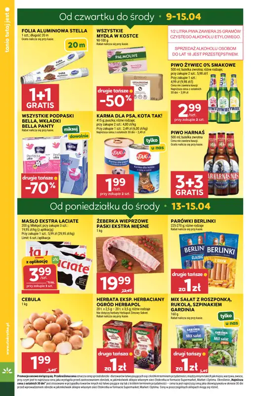 Stokrotka - gazetka promocyjna Gazetka Market od czwartku 09.04 do środy 15.04 - strona 4