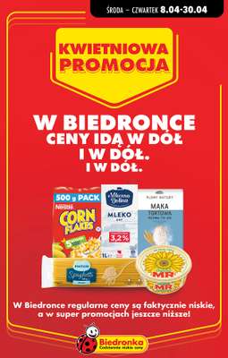 Biedronka - gazetka promocyjna Kwietniowa promocja od środy 08.04 do czwartku 30.04