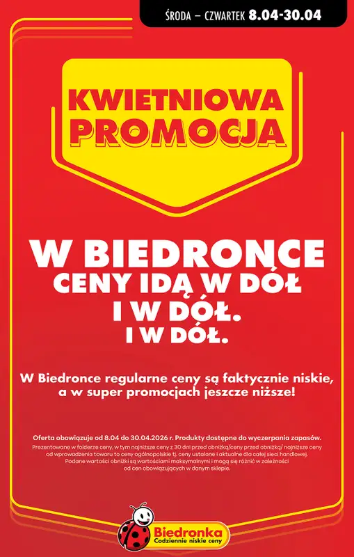 Biedronka - gazetka promocyjna Kwietniowa promocja od środy 08.04 do czwartku 30.04 - strona 21