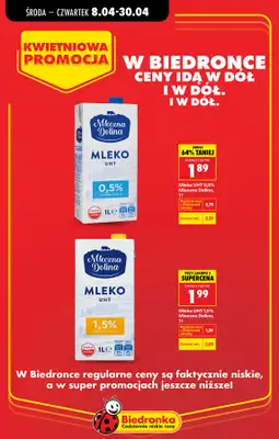 Biedronka - gazetka promocyjna Kwietniowa promocja od środy 08.04 do czwartku 30.04 - strona 4