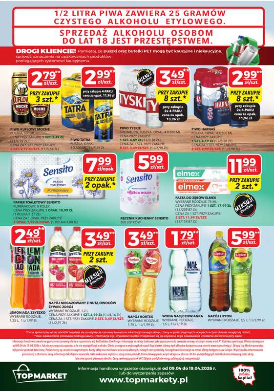 Top Market - gazetka promocyjna Gazetka od czwartku 09.04 do niedzieli 19.04 - strona 4