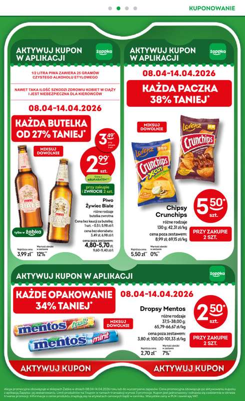 Żabka - gazetka promocyjna Gazetka od środy 08.04 do wtorku 21.04 - strona 33