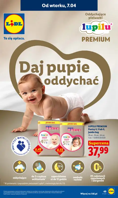 Lidl - gazetka promocyjna Oferta od wtorku od wtorku 07.04 do środy 08.04 - strona 51
