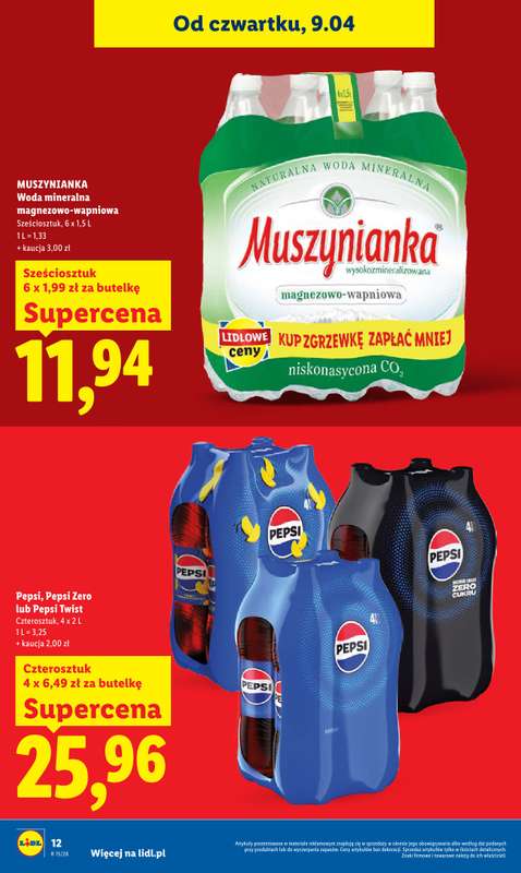 Lidl - gazetka promocyjna Oferta od czwartku od czwartku 09.04 do soboty 11.04 - strona 12