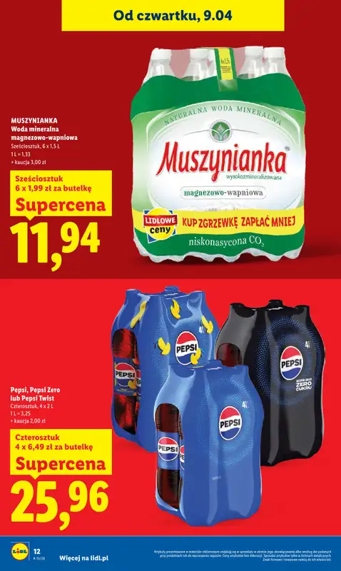 Lidl - gazetka promocyjna Oferta od czwartku od czwartku 09.04 do soboty 11.04 - strona 12