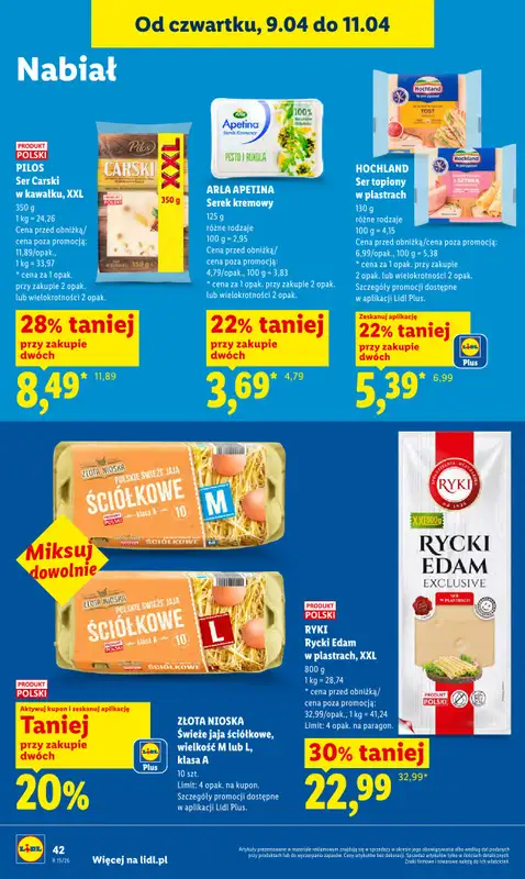Lidl - gazetka promocyjna Oferta od czwartku od czwartku 09.04 do soboty 11.04 - strona 42