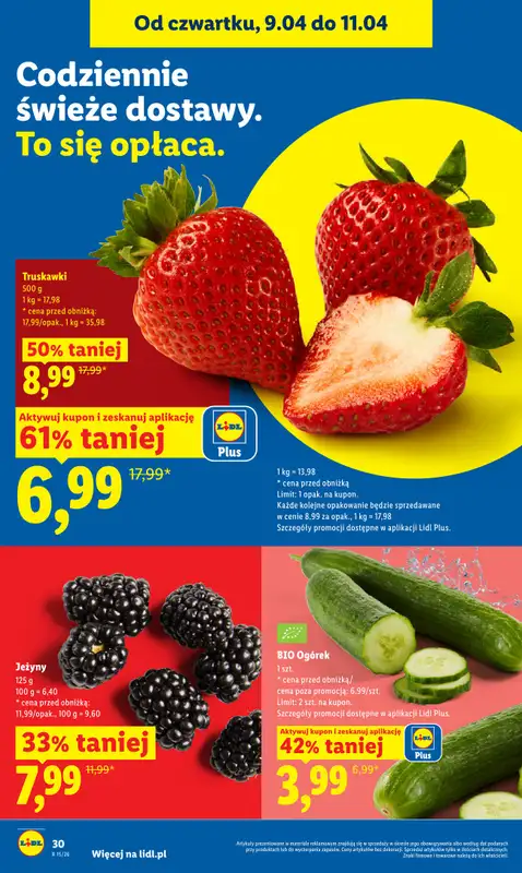 Lidl - gazetka promocyjna Oferta od czwartku od czwartku 09.04 do soboty 11.04 - strona 30