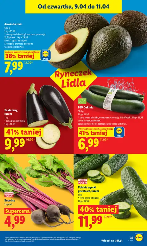 Lidl - gazetka promocyjna Oferta od czwartku od czwartku 09.04 do soboty 11.04 - strona 33
