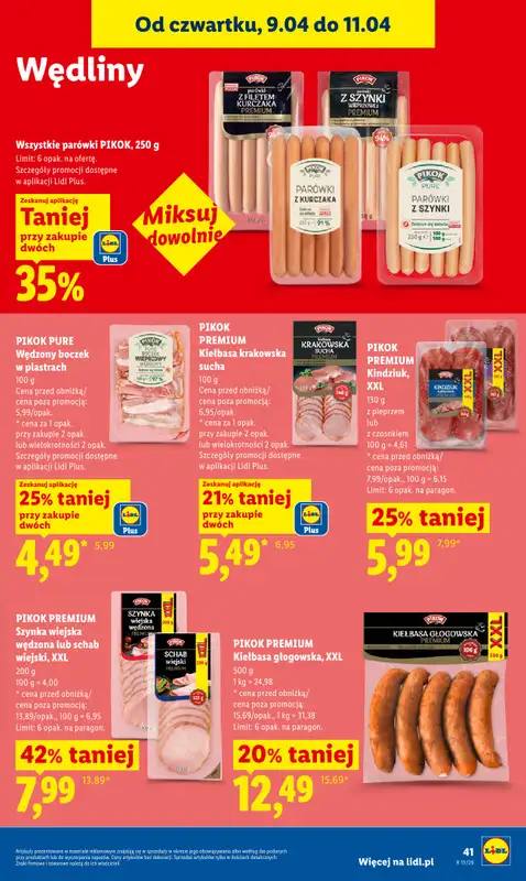 Lidl - gazetka promocyjna Oferta od czwartku od czwartku 09.04 do soboty 11.04 - strona 41