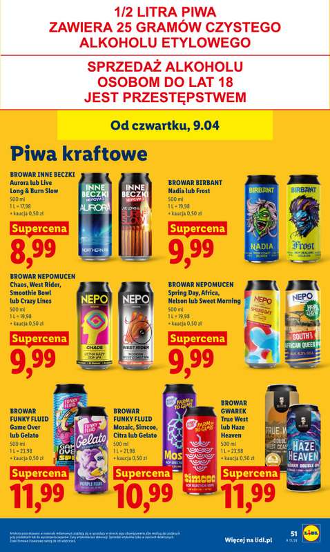 Lidl - gazetka promocyjna Oferta od czwartku od czwartku 09.04 do soboty 11.04 - strona 53