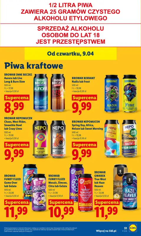 Lidl - gazetka promocyjna Oferta od czwartku od czwartku 09.04 do soboty 11.04 - strona 53