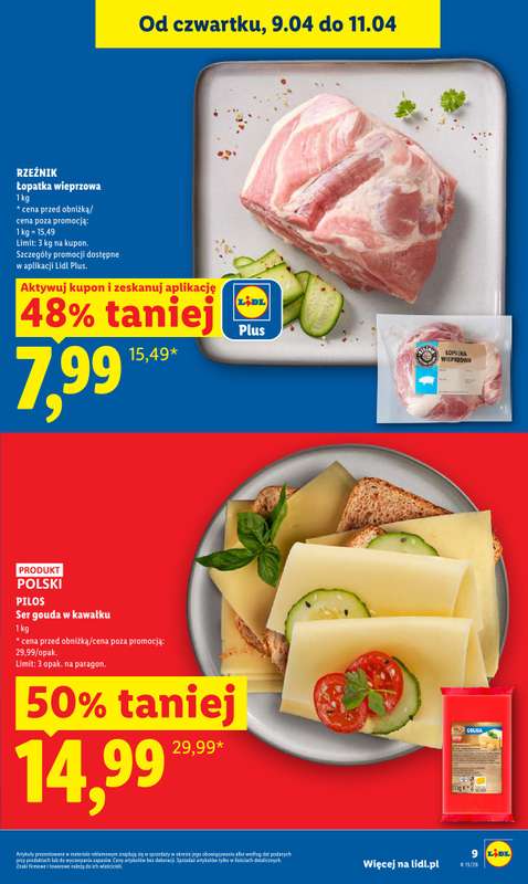 Lidl - gazetka promocyjna Oferta od czwartku od czwartku 09.04 do soboty 11.04 - strona 9