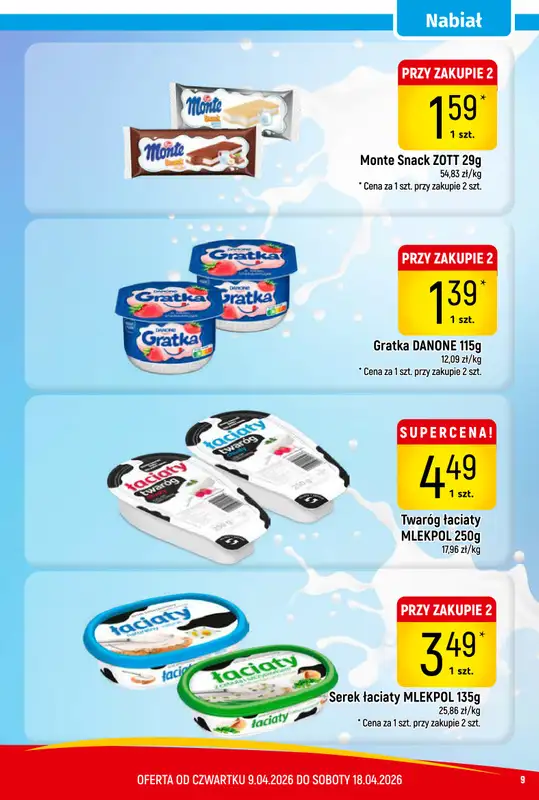 Delikatesy Piotruś Pan - gazetka promocyjna Gazetka od czwartku 09.04 do soboty 18.04 - strona 9