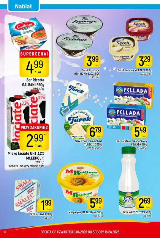 Delikatesy Piotruś Pan - gazetka promocyjna Gazetka od czwartku 09.04 do soboty 18.04 - strona 10