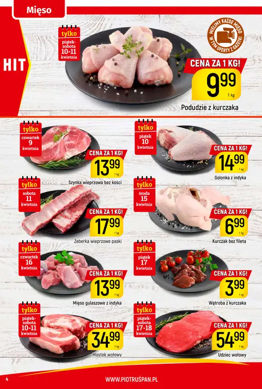Delikatesy Piotruś Pan - gazetka promocyjna Gazetka od czwartku 09.04 do soboty 18.04 - strona 4