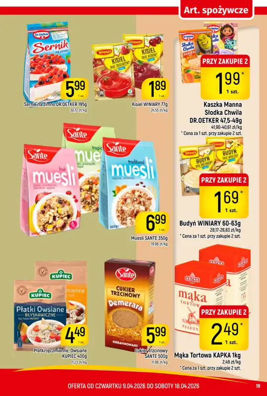 Delikatesy Piotruś Pan - gazetka promocyjna Gazetka od czwartku 09.04 do soboty 18.04 - strona 19