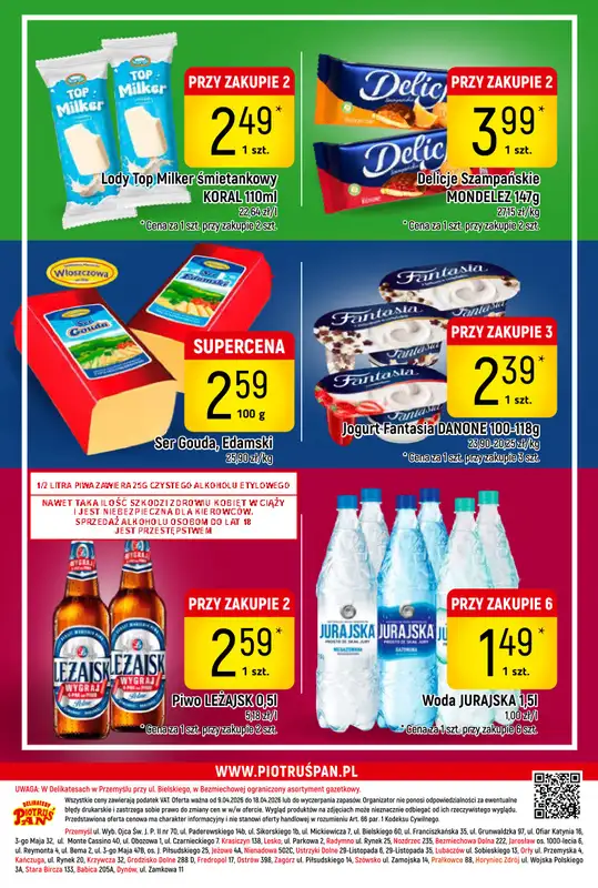 Delikatesy Piotruś Pan - gazetka promocyjna Gazetka od czwartku 09.04 do soboty 18.04 - strona 28