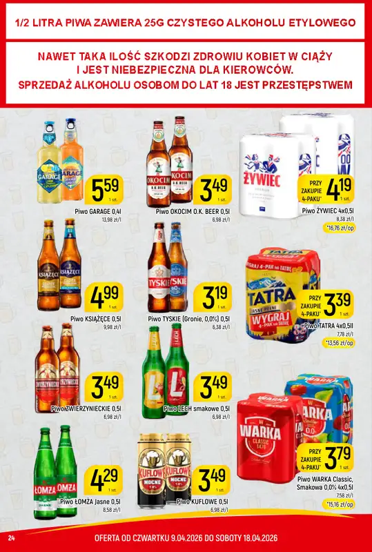 Delikatesy Piotruś Pan - gazetka promocyjna Gazetka od czwartku 09.04 do soboty 18.04 - strona 24