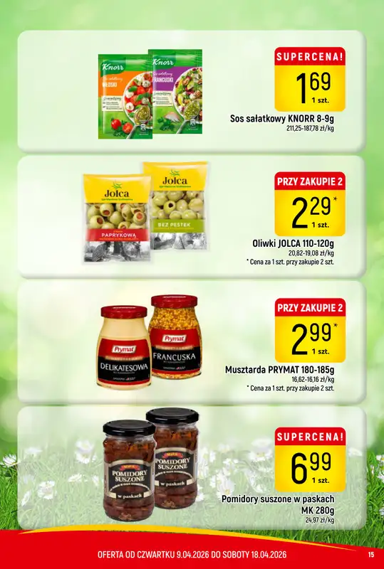 Delikatesy Piotruś Pan - gazetka promocyjna Gazetka od czwartku 09.04 do soboty 18.04 - strona 15