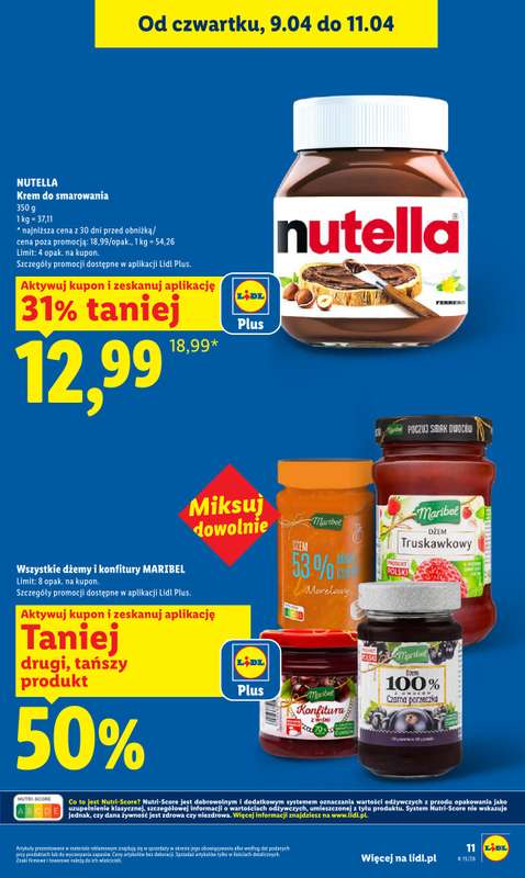 Lidl - gazetka promocyjna Oferta od czwartku od czwartku 09.04 do soboty 11.04 - strona 11