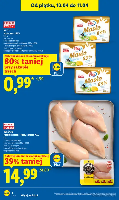 Lidl - gazetka promocyjna Oferta od czwartku od czwartku 09.04 do soboty 11.04 - strona 4