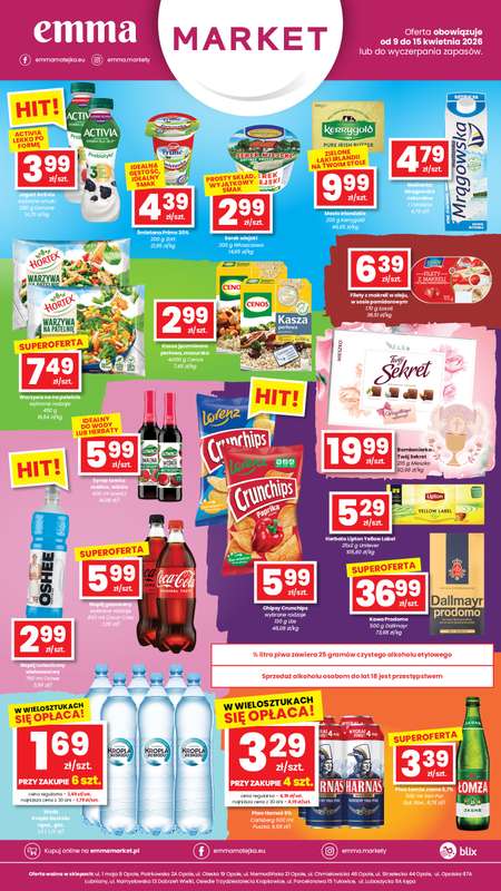 emma MARKET - gazetka promocyjna Plakaty promocyjne Emma Market od czwartku 09.04 do środy 15.04 - strona 2