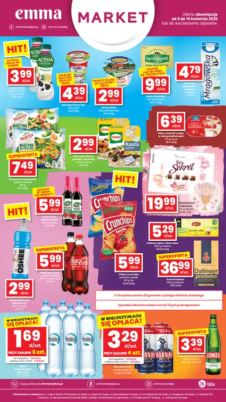 emma MARKET - gazetka promocyjna Plakaty promocyjne Emma Market od czwartku 09.04 do środy 15.04 - strona 2