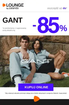 Lounge by Zalando - gazetka promocyjna Do -85% GANT od czwartku 09.04 do soboty 11.04