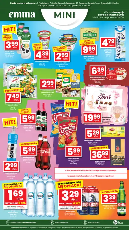 emma MARKET - gazetka promocyjna Plakaty promocyjne Emma Mini od czwartku 09.04 do środy 15.04 - strona 2
