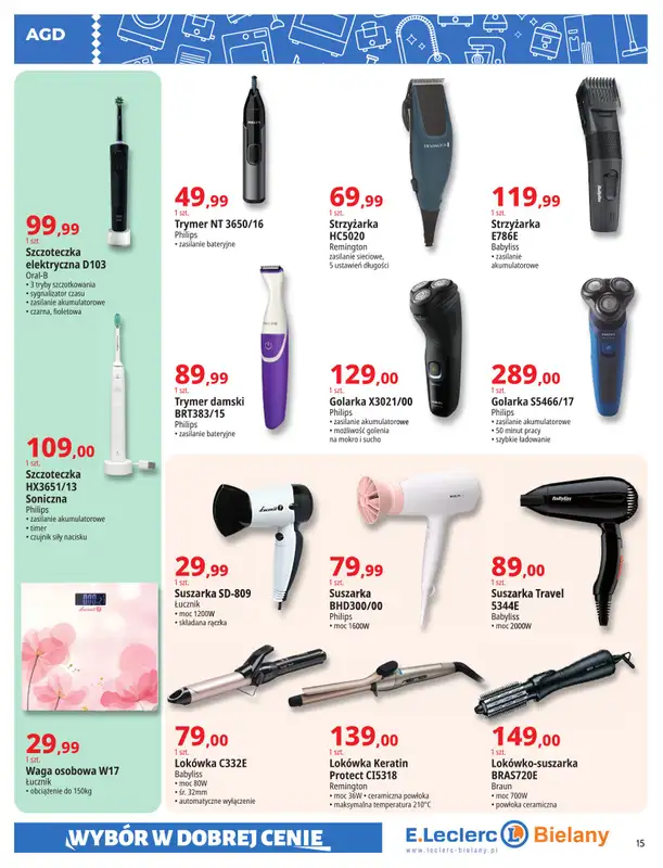 Leclerc - gazetka promocyjna Oferta Bielany | Magia Wiosny od wtorku 14.04 do niedzieli 26.04 - strona 15