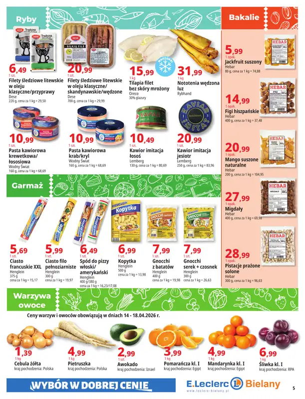 Leclerc - gazetka promocyjna Oferta Bielany | Magia Wiosny od wtorku 14.04 do niedzieli 26.04 - strona 5