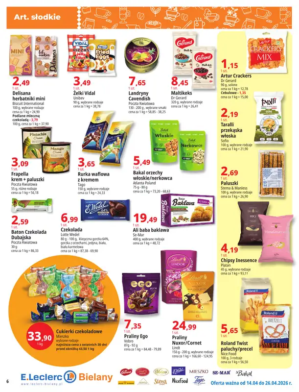 Leclerc - gazetka promocyjna Oferta Bielany | Magia Wiosny od wtorku 14.04 do niedzieli 26.04 - strona 6