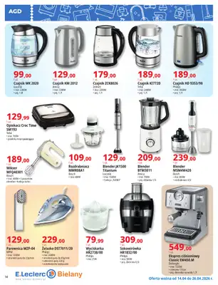 Leclerc - gazetka promocyjna Oferta Bielany | Magia Wiosny od wtorku 14.04 do niedzieli 26.04 - strona 14